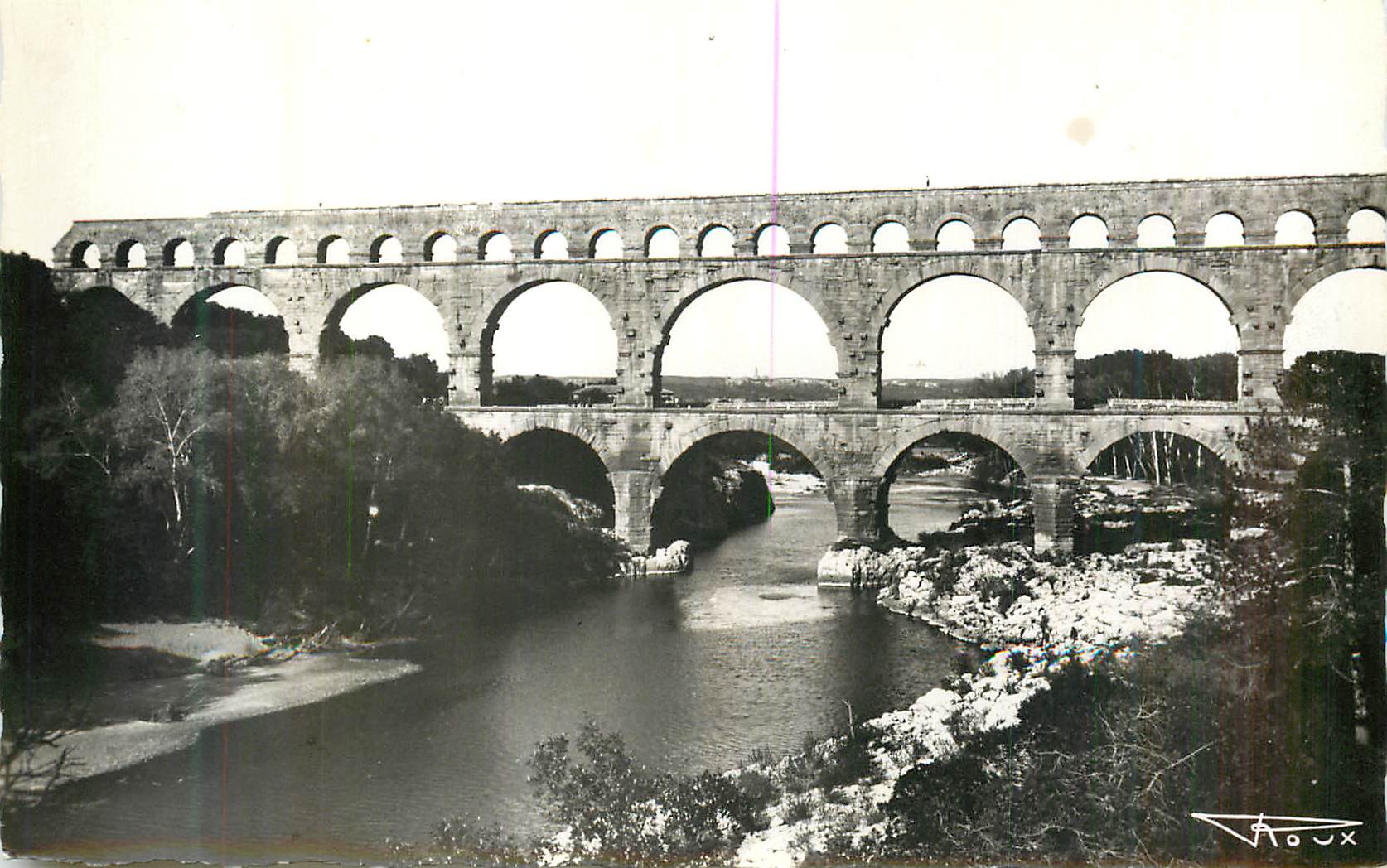 CPM Pont du Gard Commune de Vers Construit 19 ans avant J C