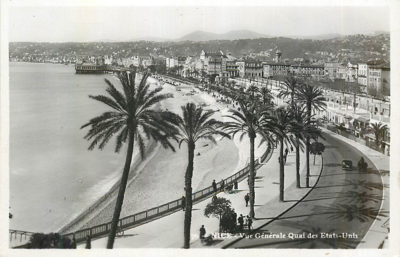 CPM Nice Vue Generale Quai des Etats Unis