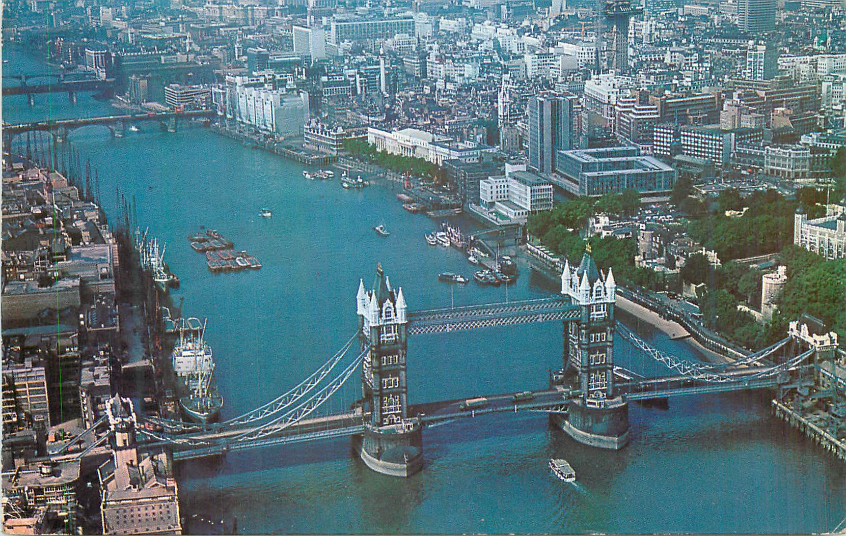 CPM London Aerial View of Tower Bridge