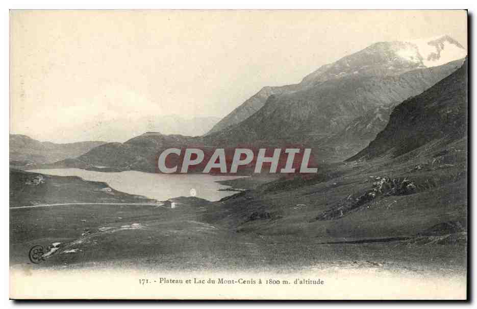 Plateau et Lac du Mont-Cenis à 1800 m. d'altitude — éditeur non identifié, n° de série 1771