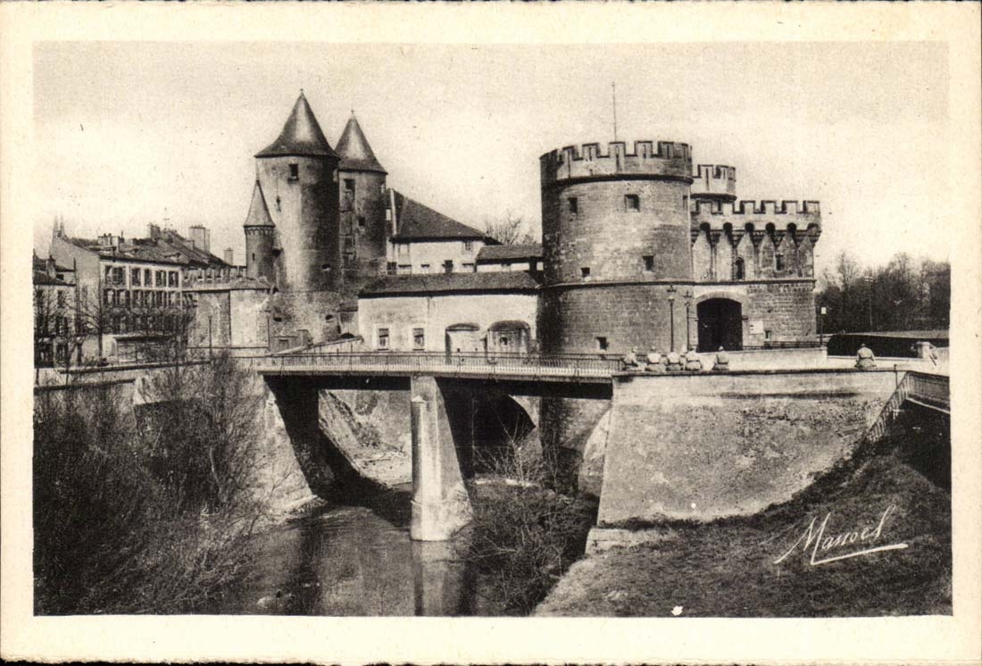 Metz — Porte des Allemands et la Seille — Édition P. Phil