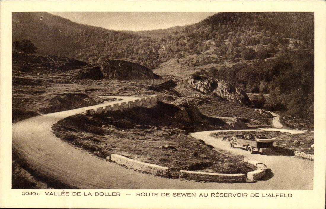 Vallee de la Doller CPA Route de Sewen au reservoir de l'Alfeld