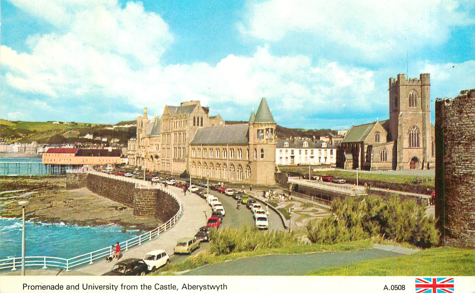 CPM Promenade and University from the Castle Aberstwyth 