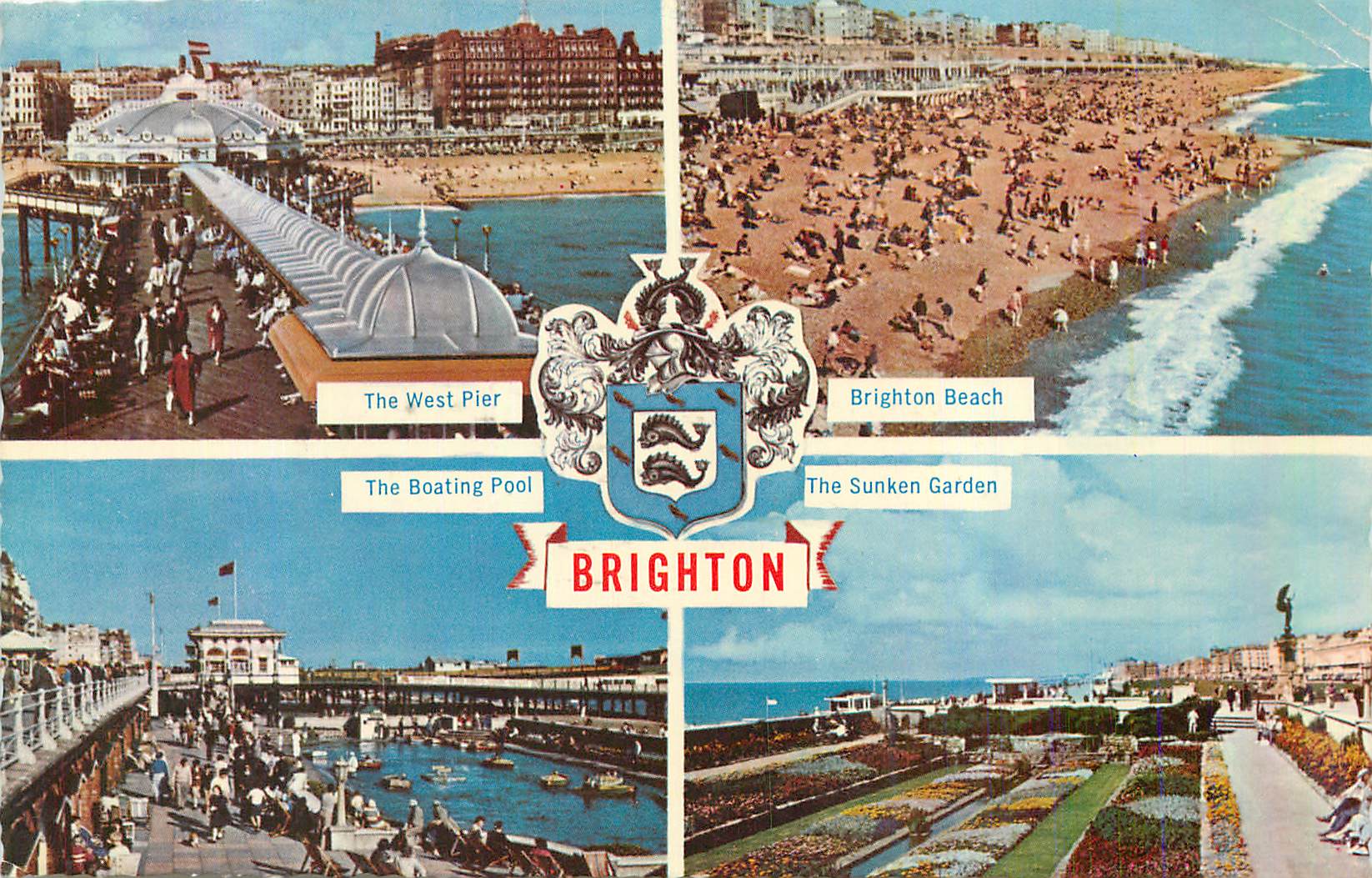 CPM The West Pier Brighton Beach The Boating Pool The sunken garden Brighton 