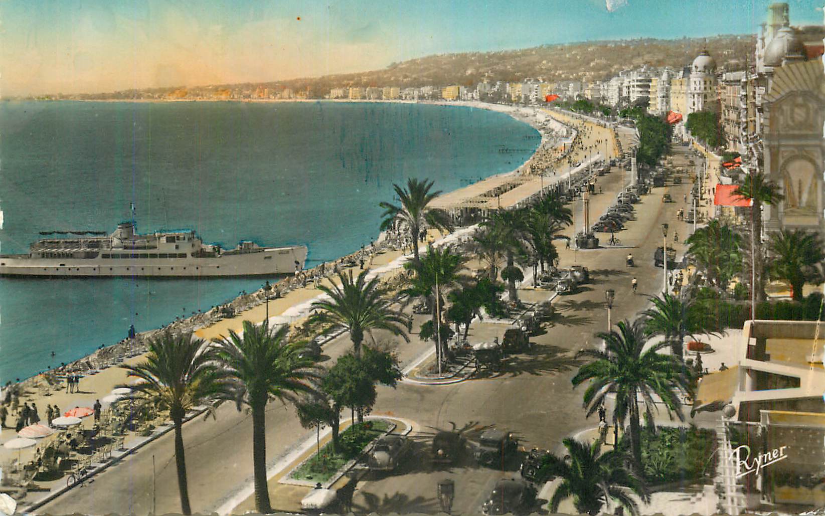 CPM Nice Promenade des Anglais Vue prise de l Hotel Ruhl 