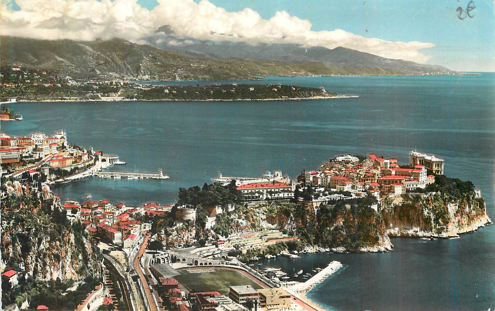 Vue aérienne de la baie de Naples — éditeur non identifié, n° de série non lisible