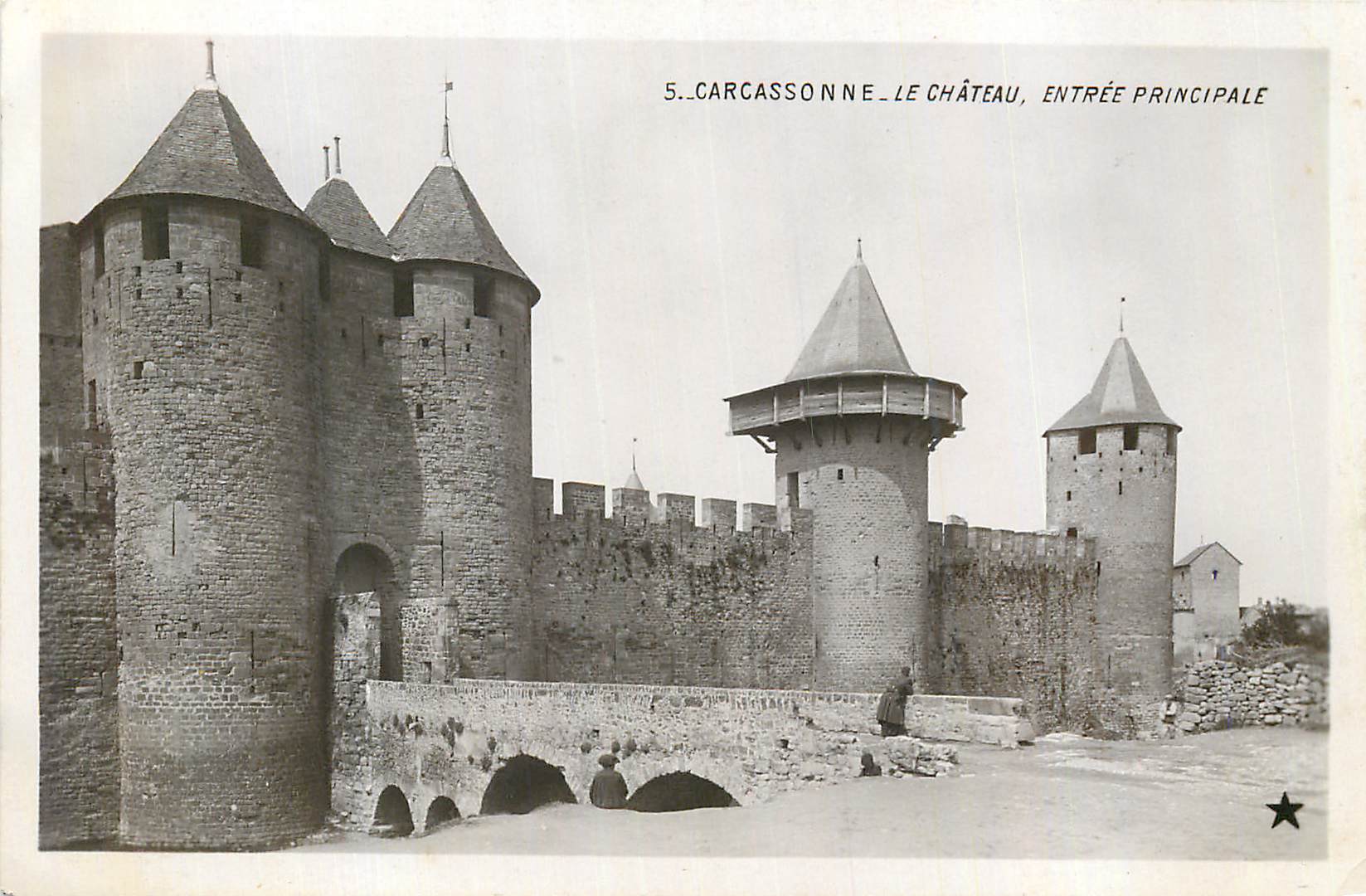 CPM Carcassonne Le Chateau Entree principale 