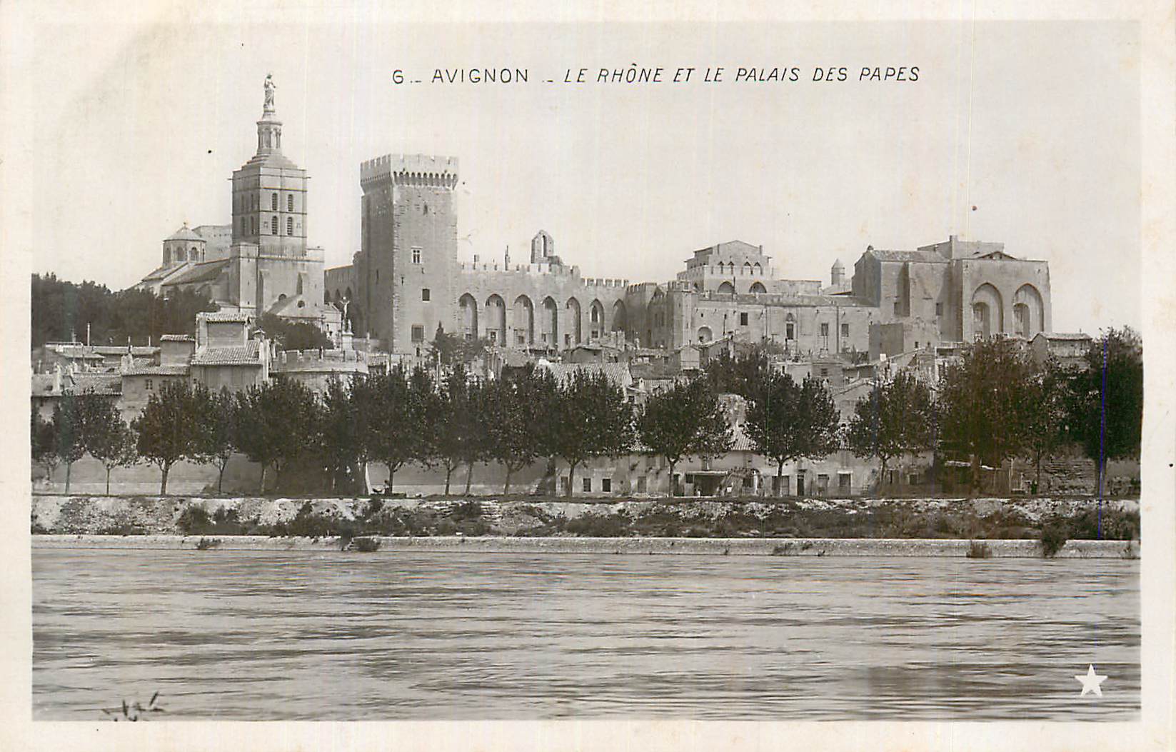 CPM Avignon Le Rhone et le Palais des Papes 