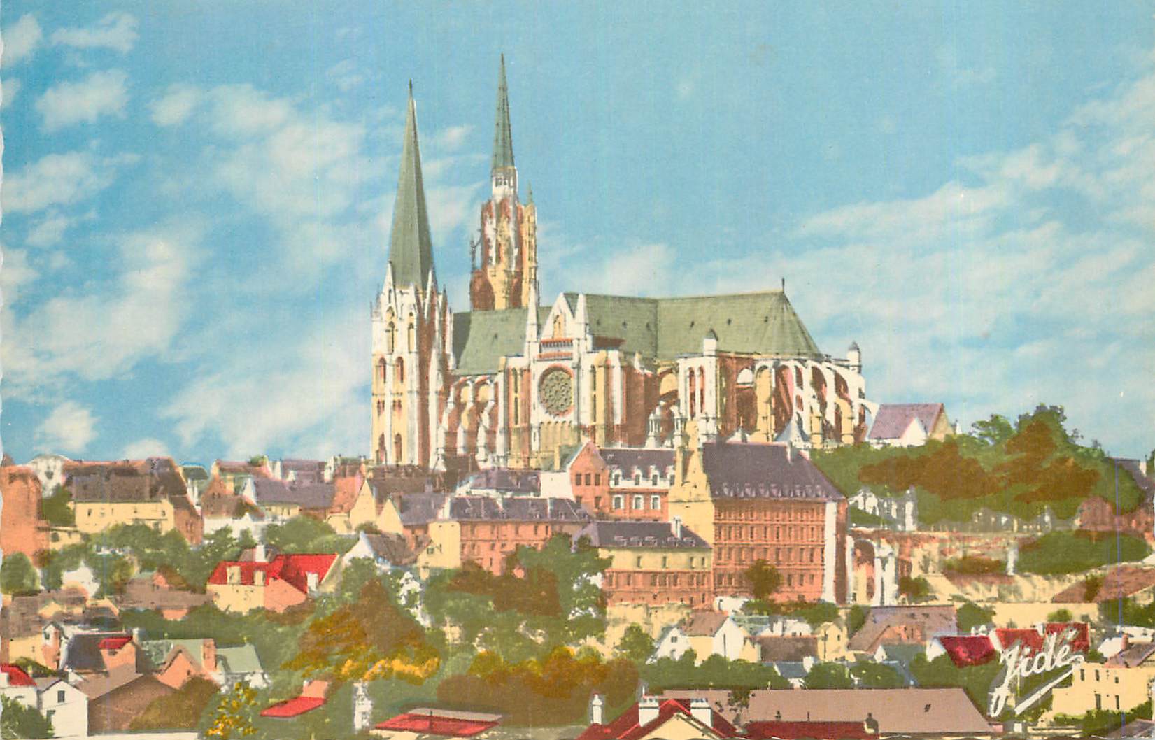 CPM Chartres Eure et Loir Vue generale 
