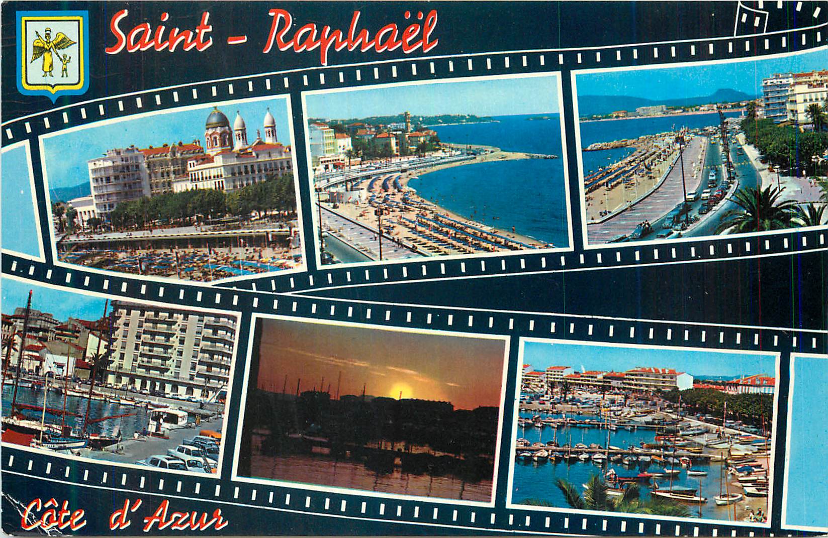 CPM La Cote d Azur Saint Raphael Var La Plage 
