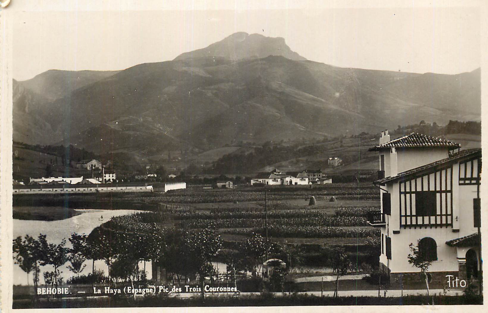 CPM Behobie Le Haye Espagne Pic des Trois Couronne 