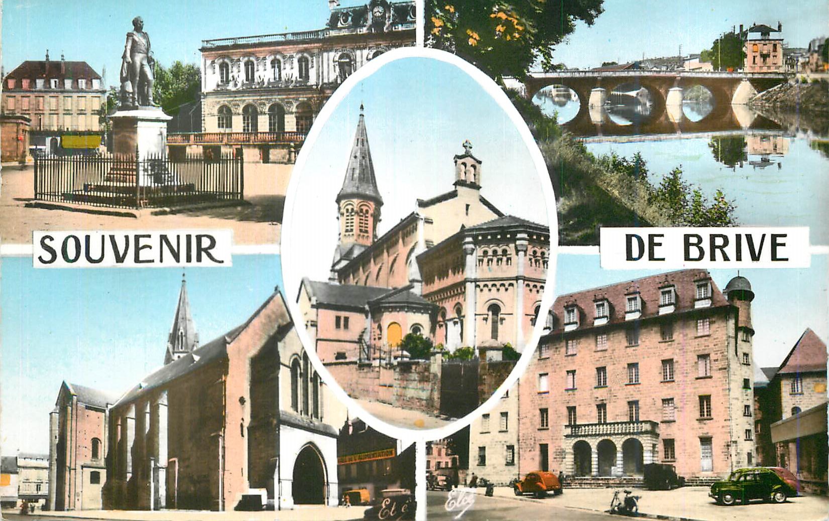 CPM Brive Pour sur la Correze L Eglise St Seurin L Eglise St Martin 