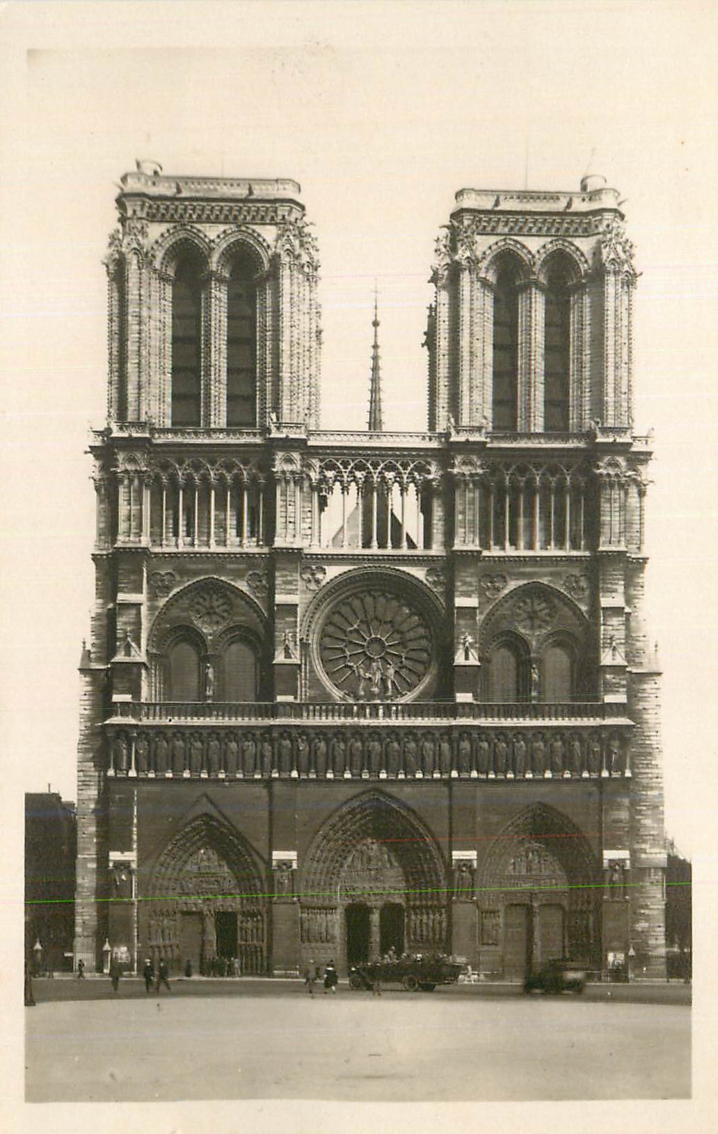 CPM Notre Beau Paris Notre Dame facade Notre Dame church 