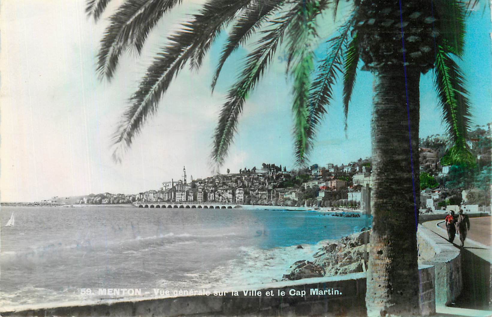 CPM Menton Vue generale sur la Ville et le Cap Martin 