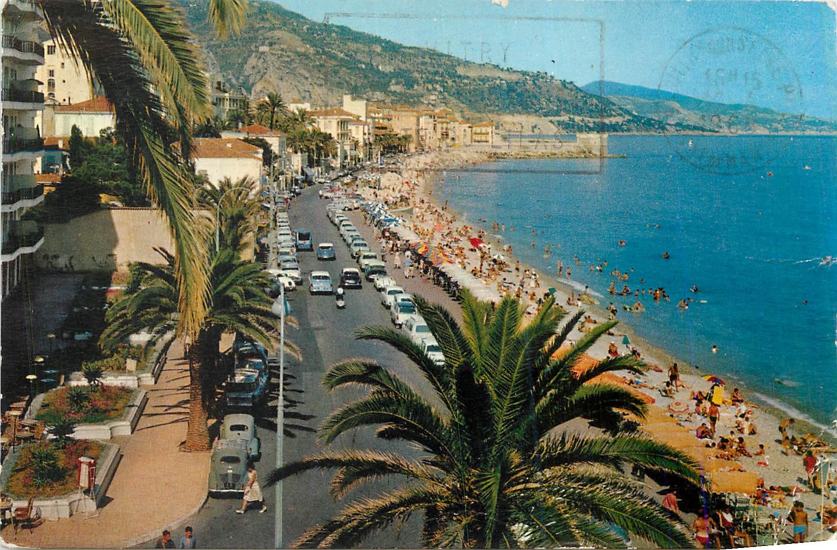 CPM Menton AM La Promenade et la Plage 