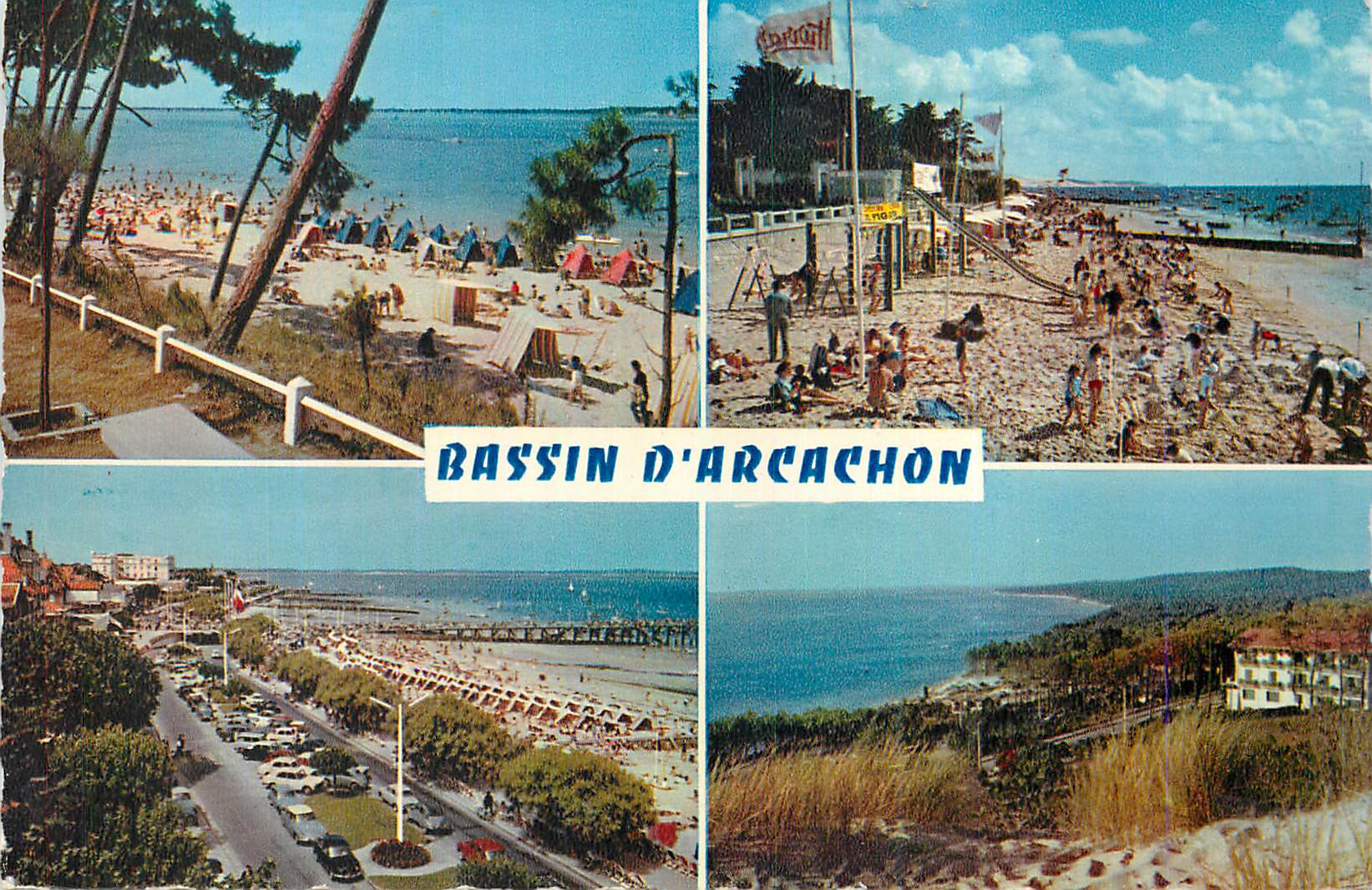 CPM Bassin d Arcachon Plage du Parc Pereire Le Moulleau Plage d Arcachon 
