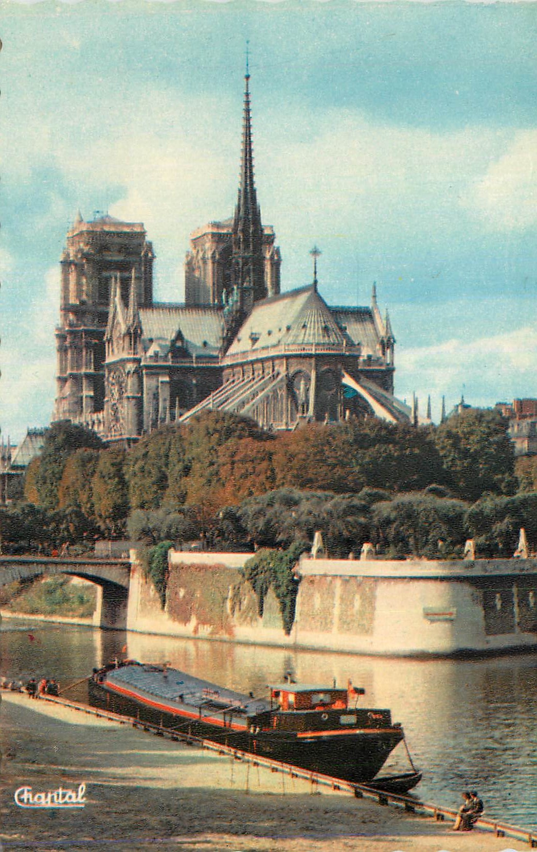 CPM Paris Notre Dame Bateau