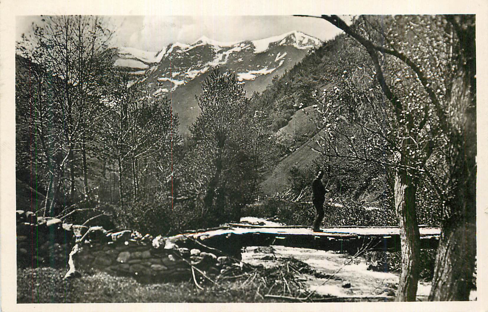 CPM Environs de Saint Girons Ariege La Vallee et le Pont d Orle pres Castillon 