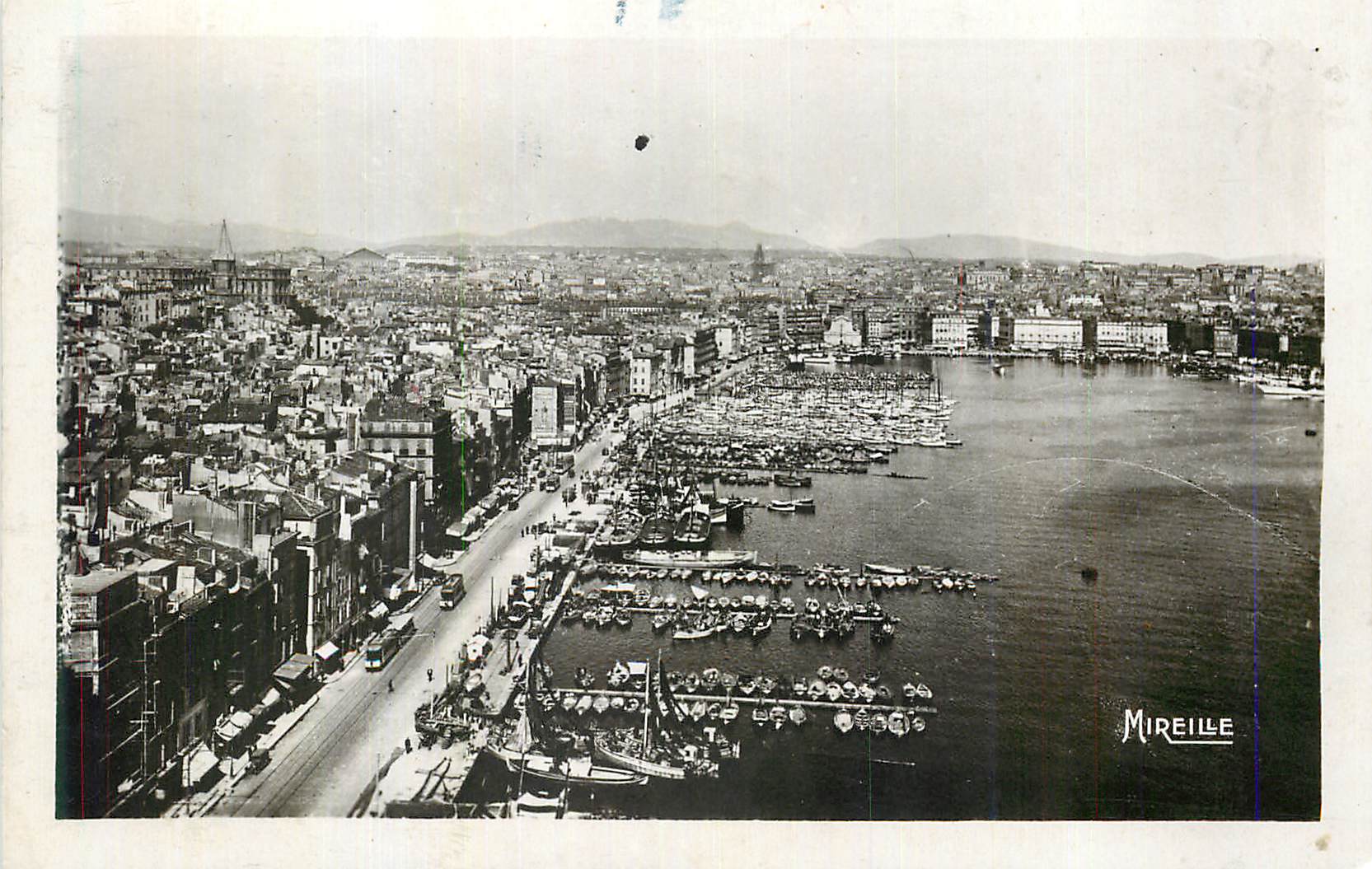 CPM Marseille Le Vieux Port vu du Pont Transbordeur 