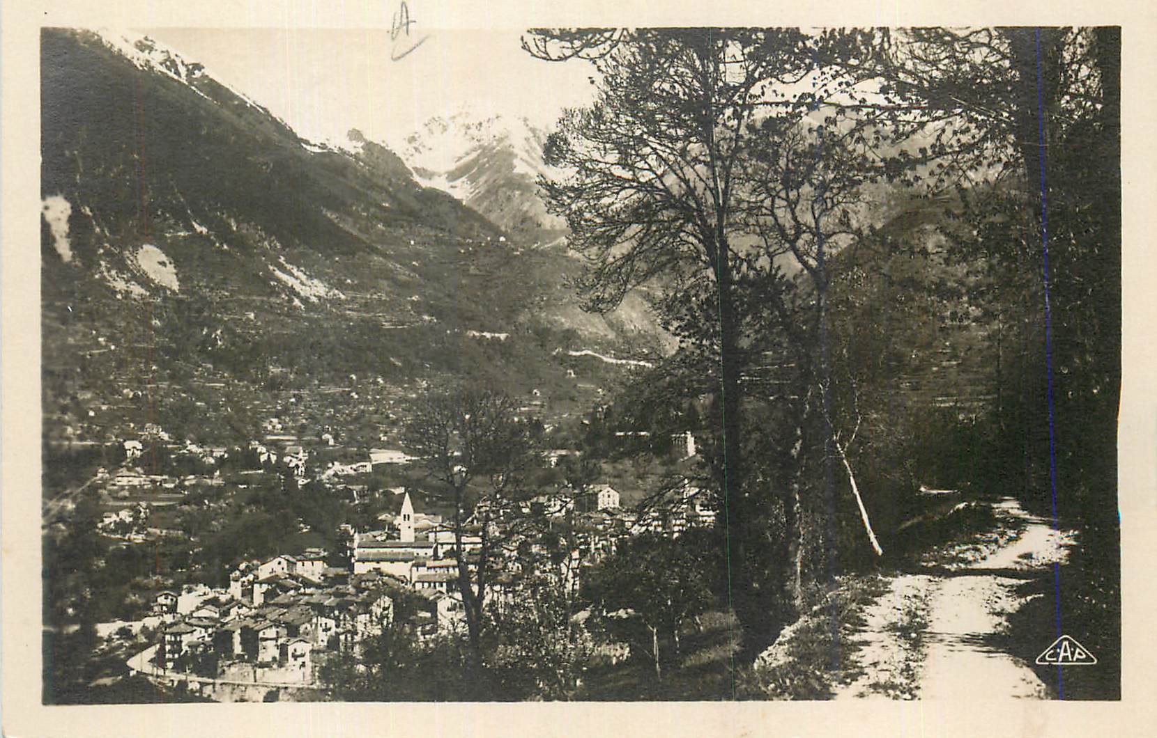 CPM St Martin Vesubie Route de Berthemont 