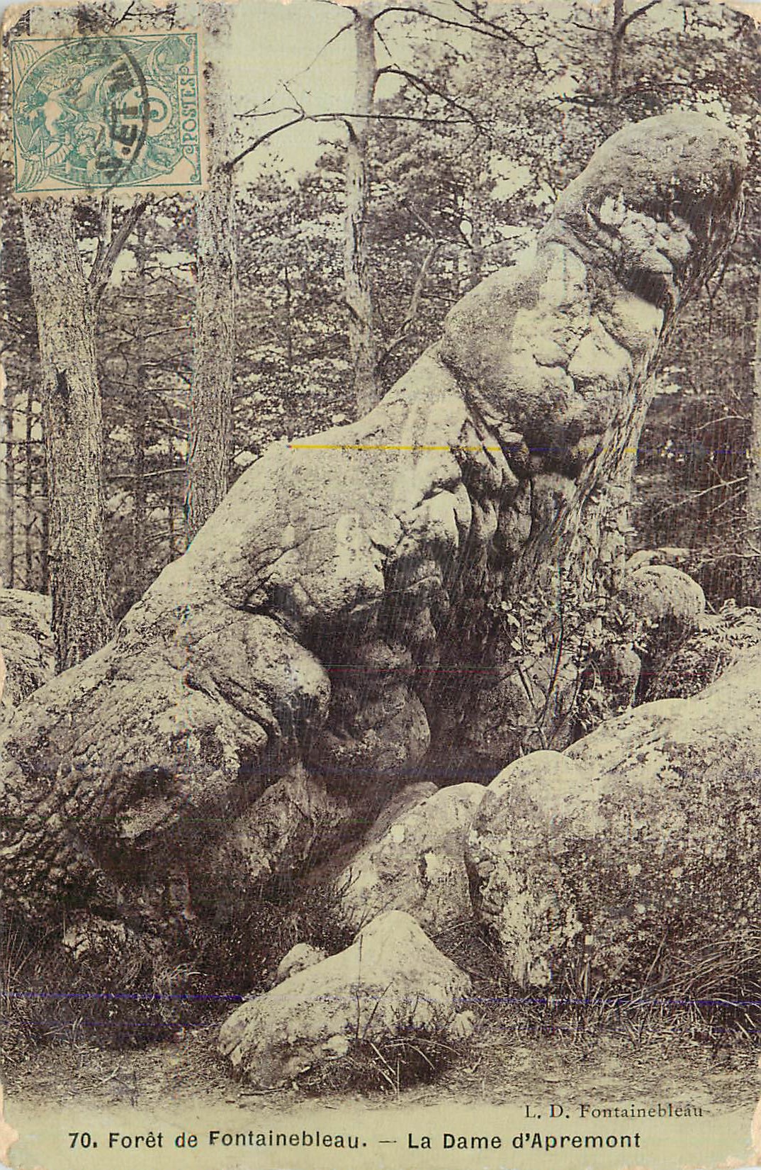 Forêt de Fontainebleau — La Dame d'Apremont — L. D. Fontainebleau, n°70