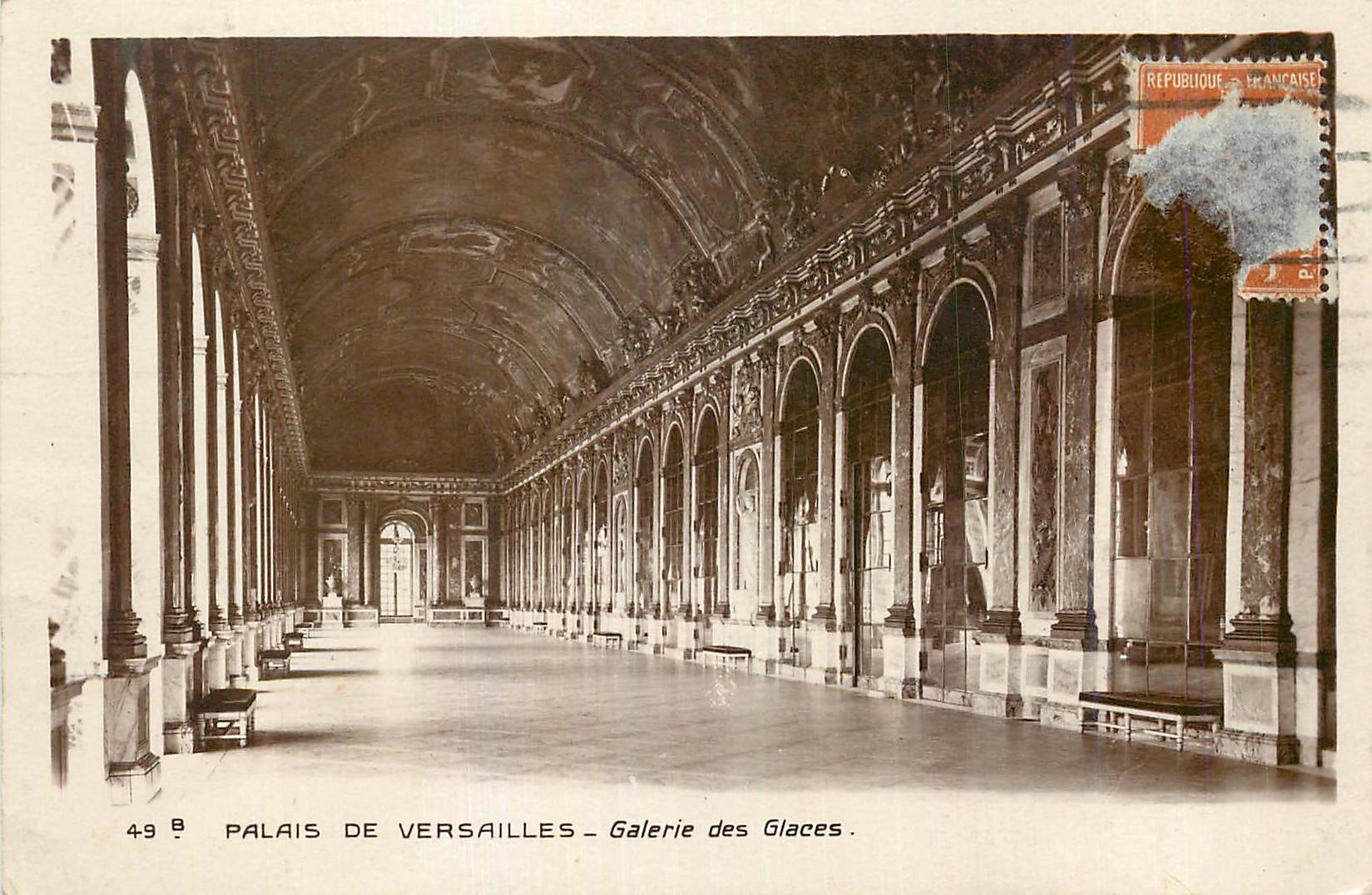 CPM Palais de Versailles Galerie des Glaces 