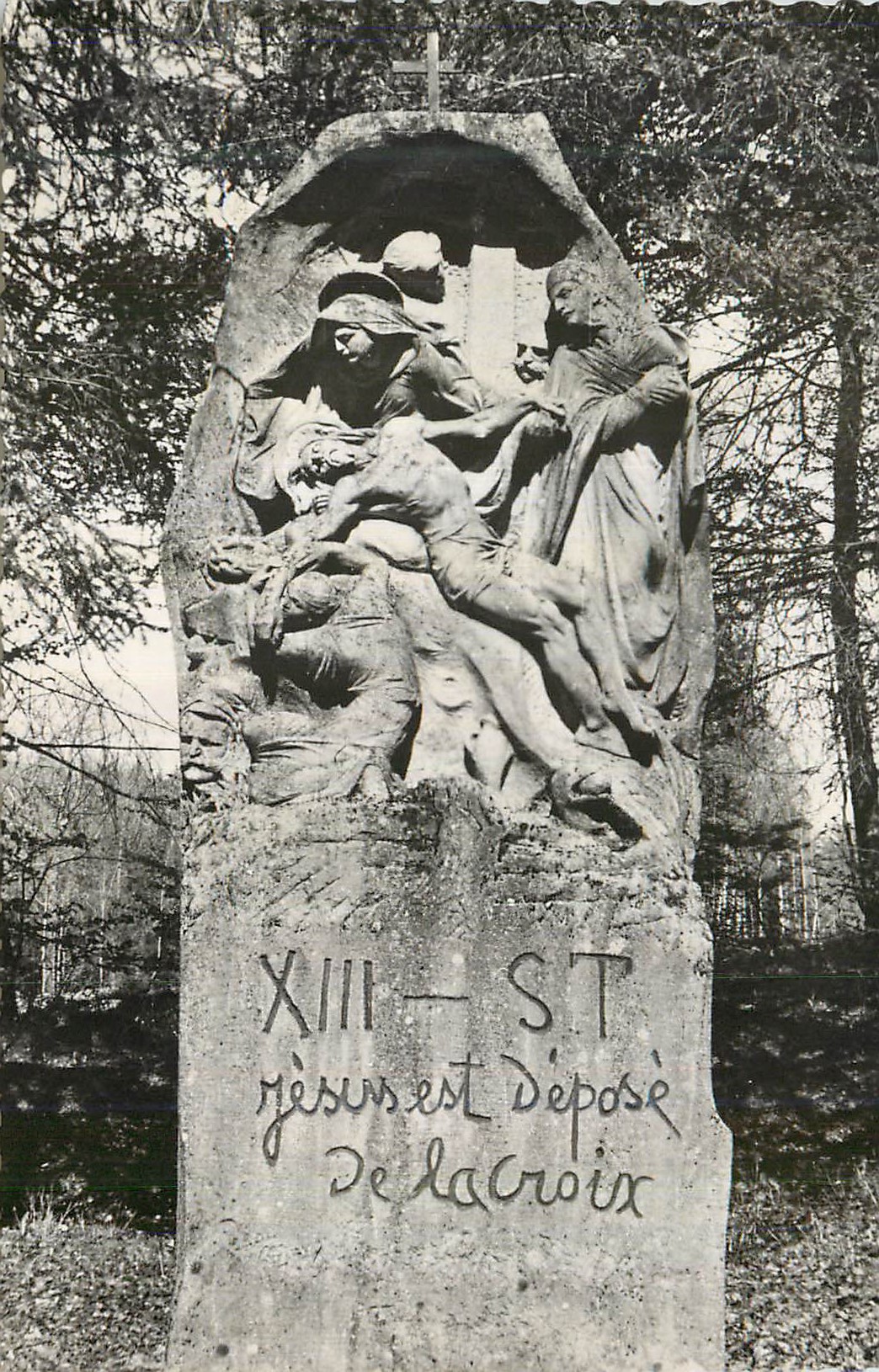 CPM Pelerinage de Benoite Vaux par Souill Meuse Le Chemin de Croix 