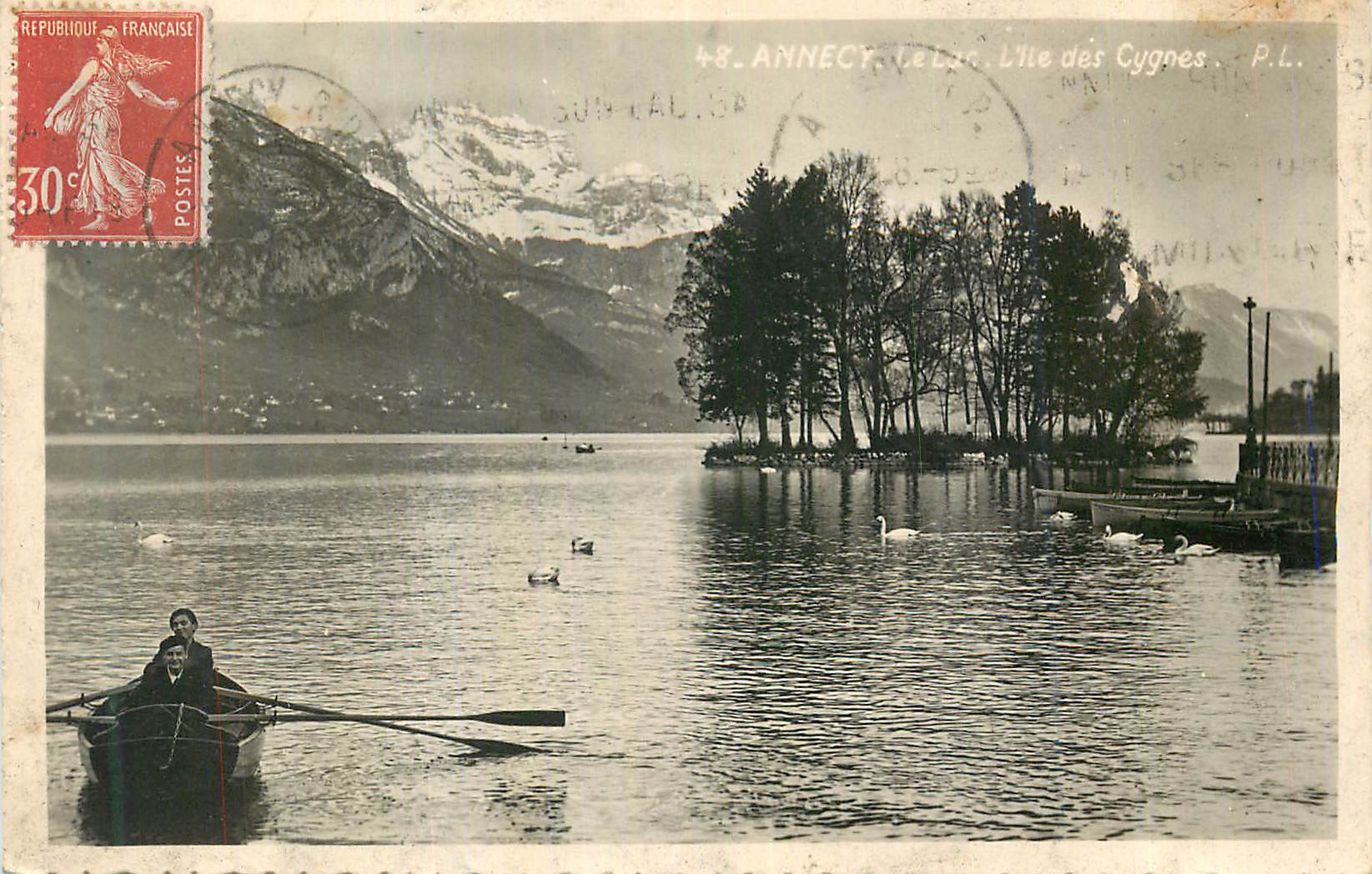CPM Annecy Le Lac L Ile des Cygnes 