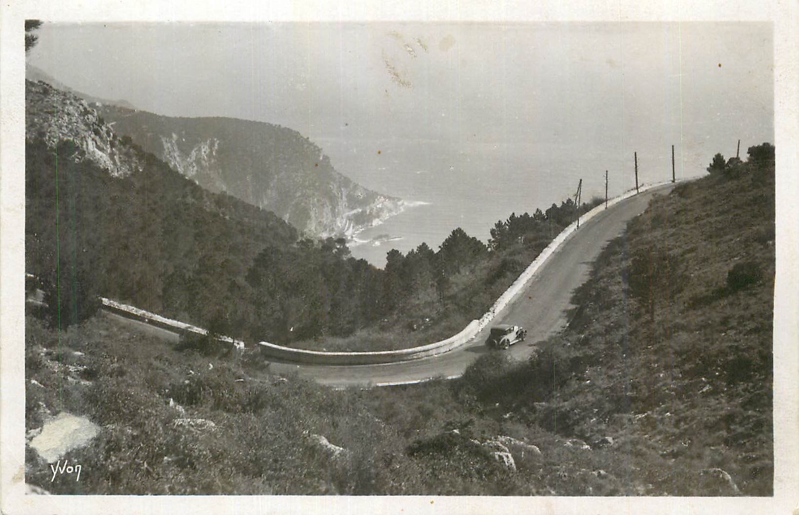 CPM Cote d Azur Route de la Grande Corniche 