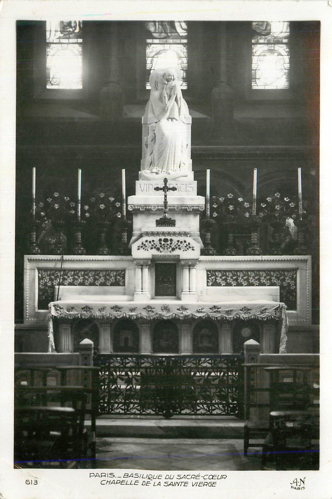 CPM Paris Basilique du Sacre Ceur Chapelle de la Sainte Vierge 