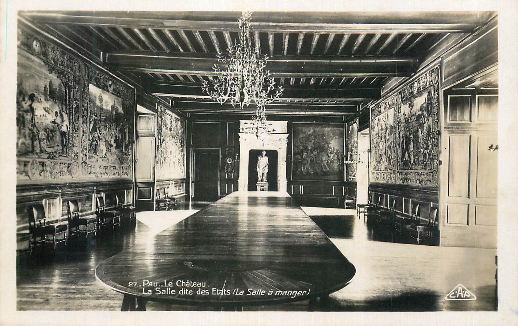 CPM Pau Le Chateau La Salle dite des Etats La Salle a manger 