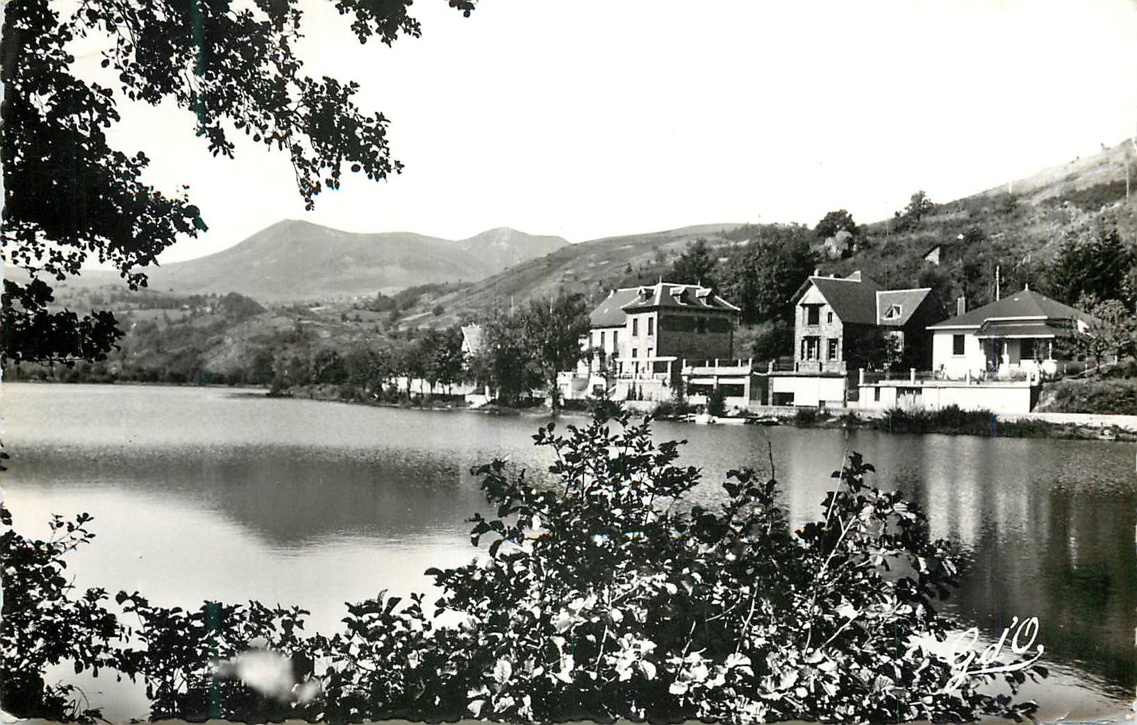 CPM Le Auvergne Le Lac Chambon Villas et Hotels le long des rives 