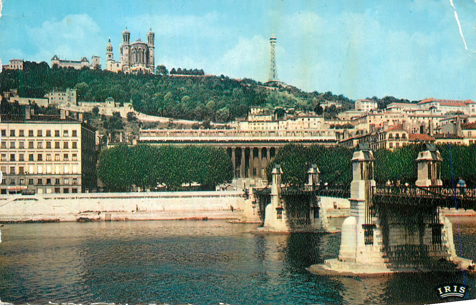 CPM Lyon Pont du Palais de Justice sur la Saone 