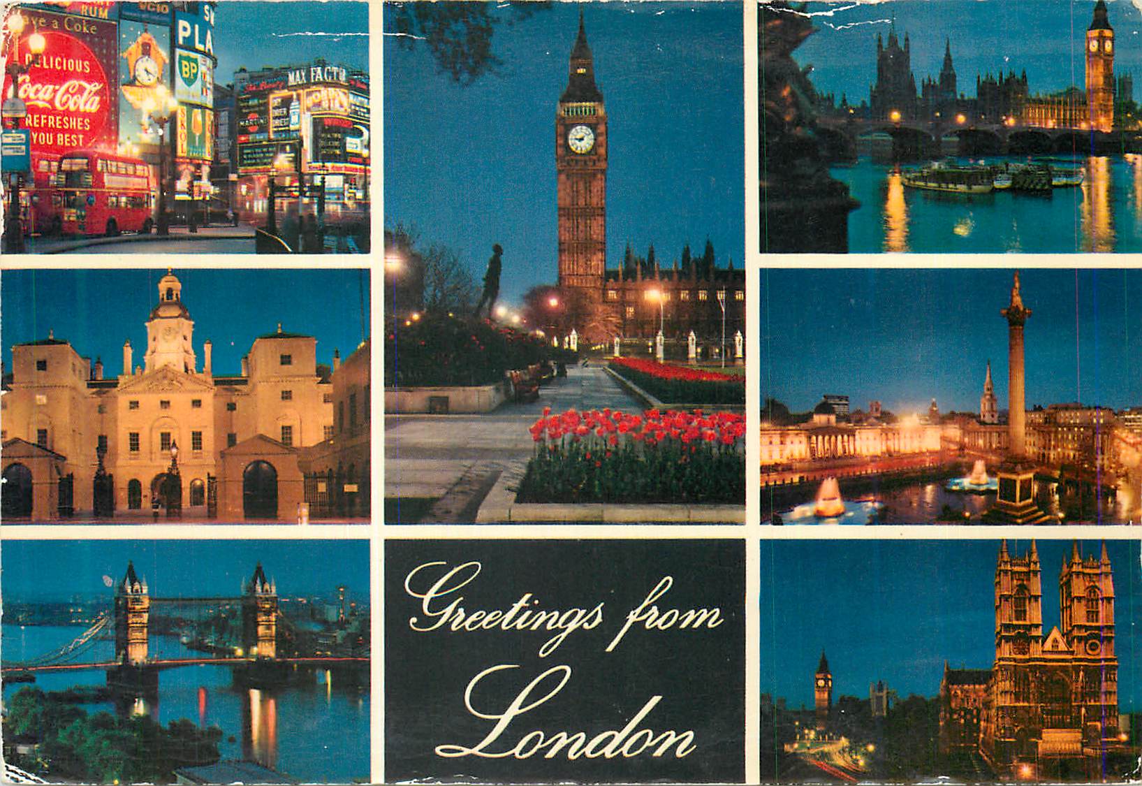 CPM Greetings from London The City of Contrasts 