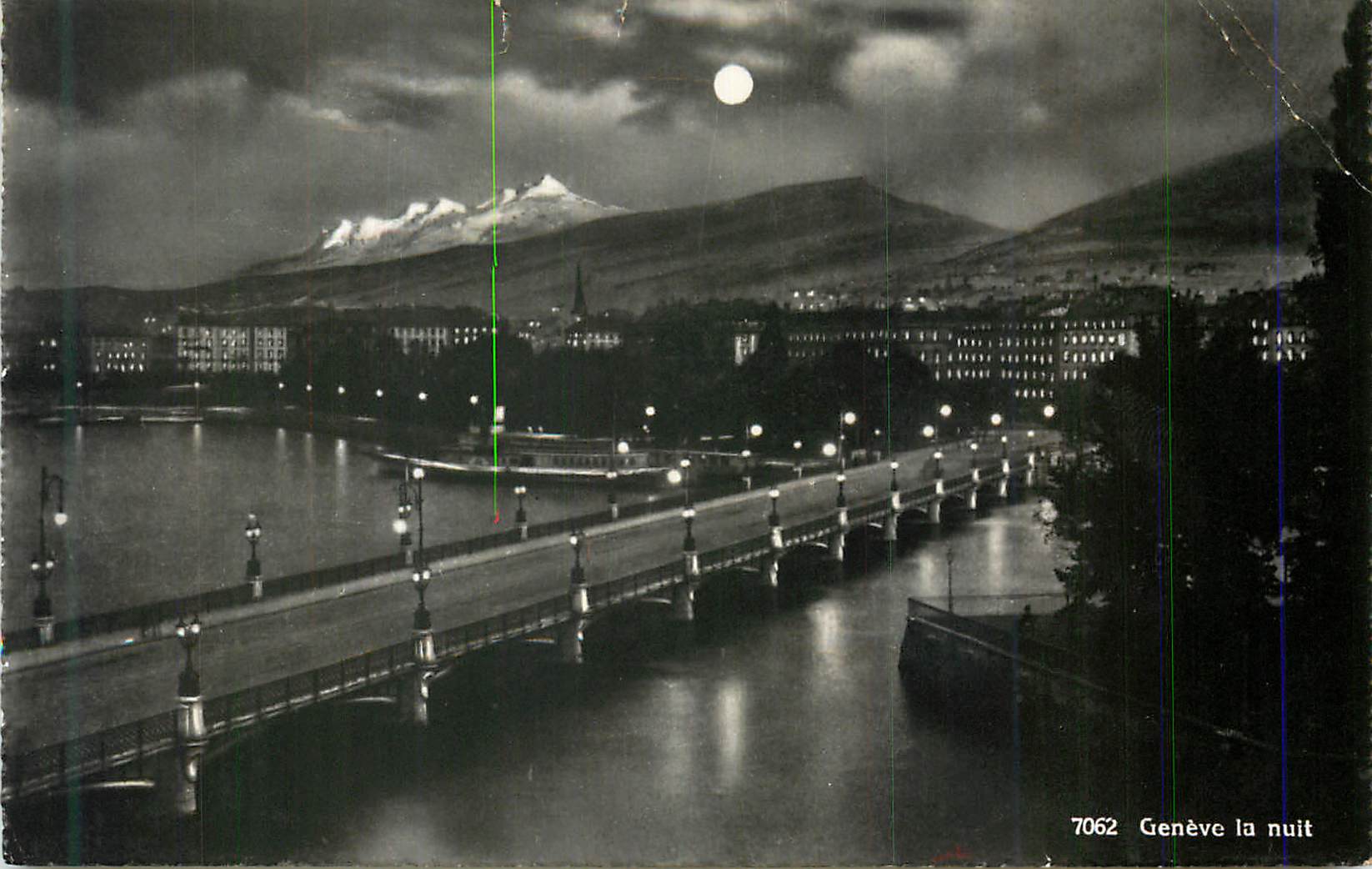 CPM Geneve la nuit 