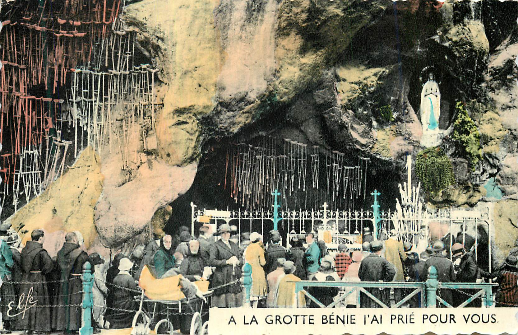 CPM Lourdes La Grotte miraculeuse 