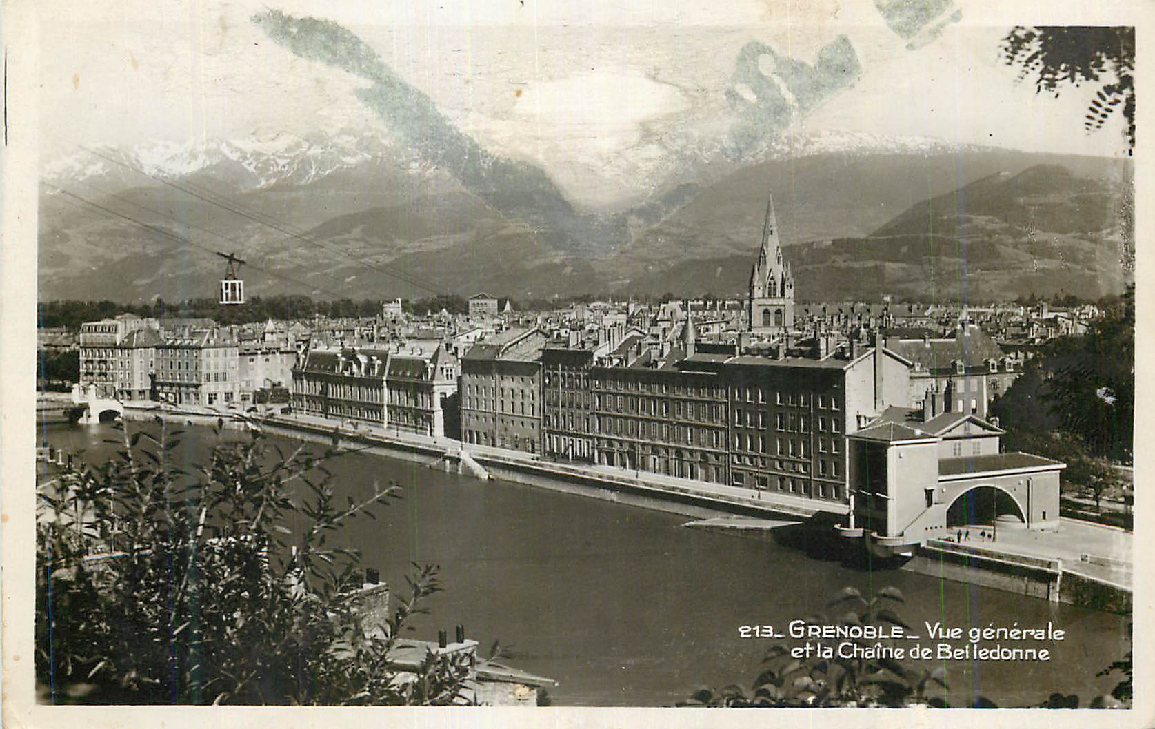 CPM Grenoble Vue generale et la chaine de Belledonne 
