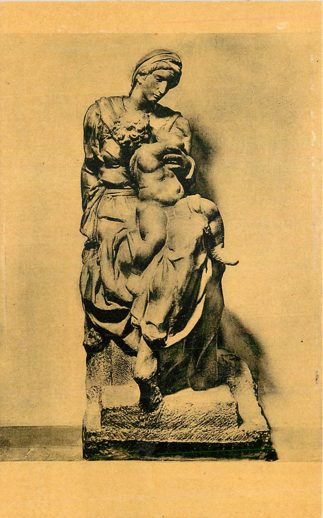 Statue de la Vierge à l'Enfant — Musée du Louvre — Éditeur : C. L. B. n° 123