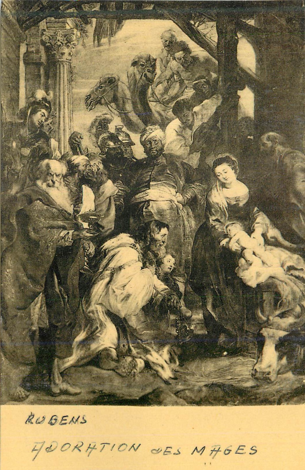 CPM Rubens Pierre Paul L Adoration des Mages Anvers Musee Royal des Beaux Arts 