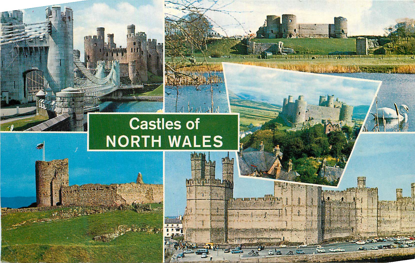CPM Castles of North Wales Conway Castle Rhuddlan Castle Harlech Castle 