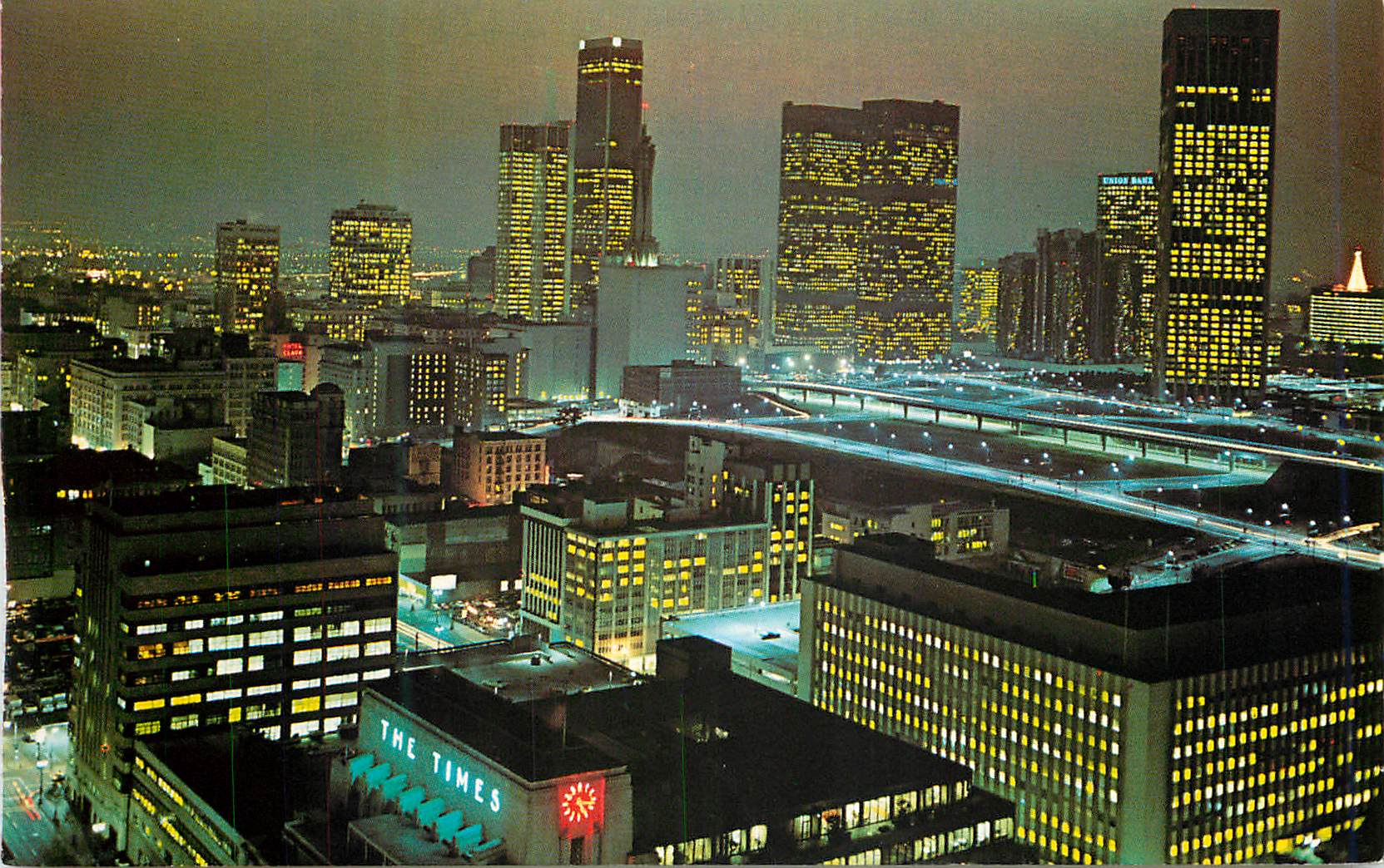 CPM Los Angeles California The glittering downtown area of the magnificent city of Los Angeles 