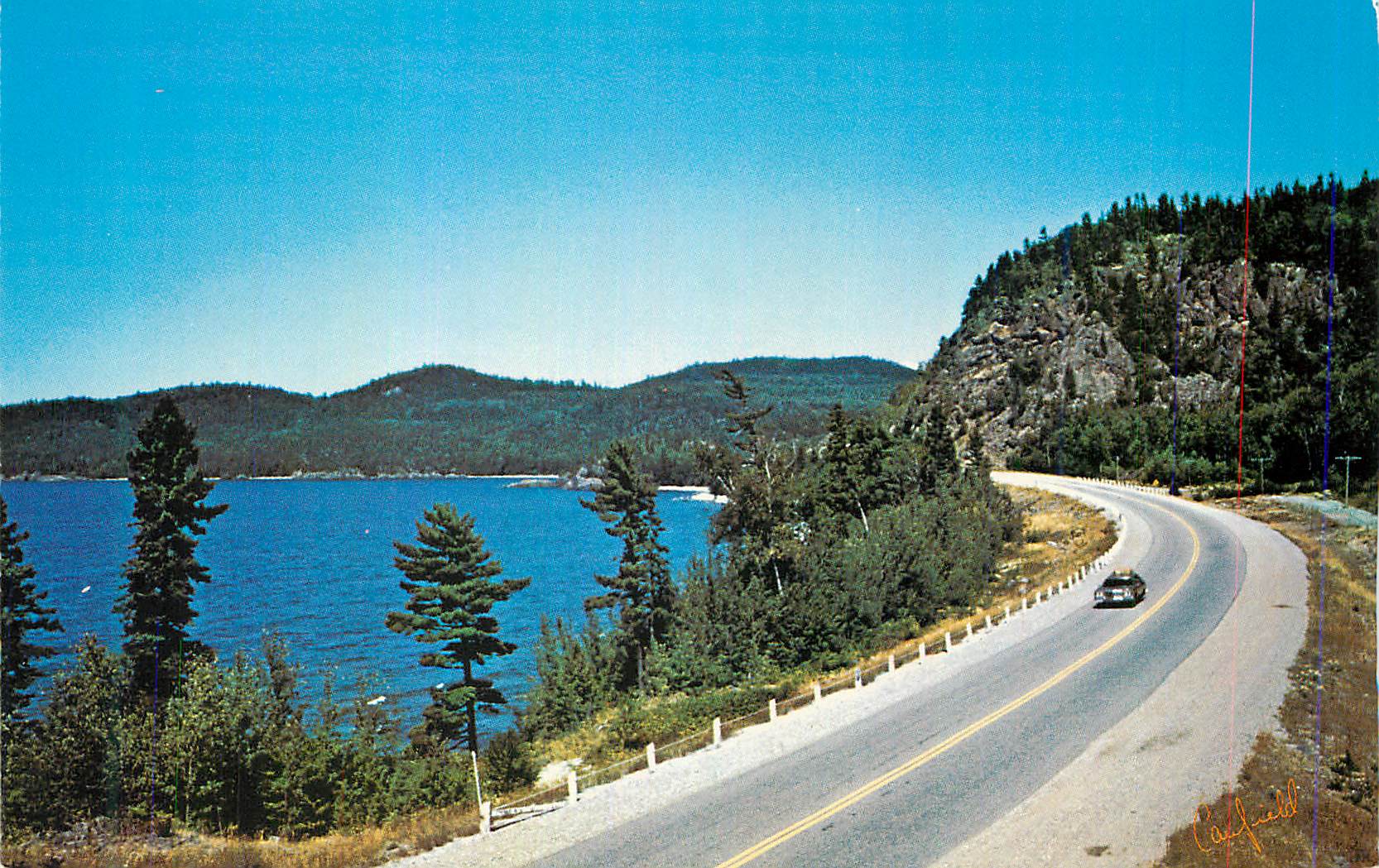 CPM One of the many areas of scenic beauty along the Lake Superior circle route in Northern Ontario Canada 