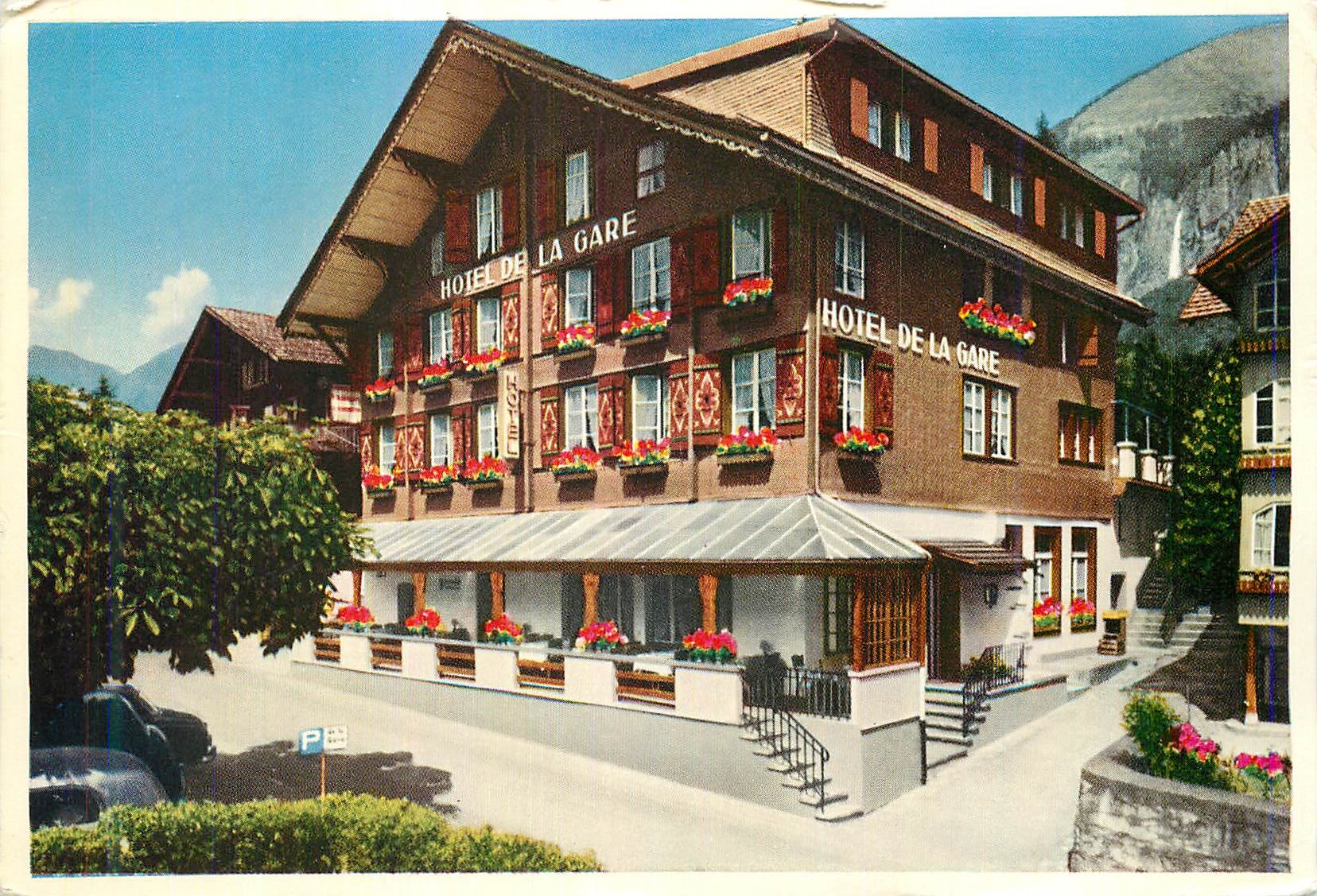 CPM Hotel de la Gare Brienz Berner Oberland 