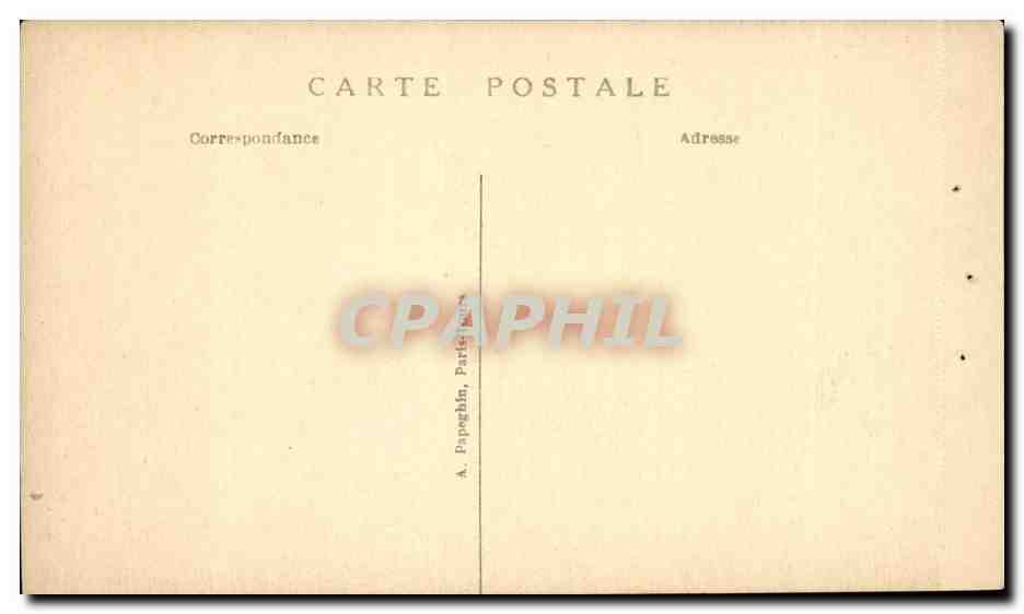 Paris CPA Place de la Bastille et colonne de Juillet — Rückseite