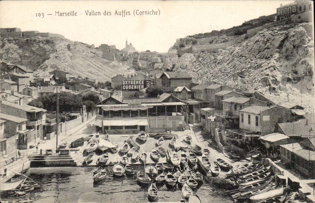 Marseille - Vallon des Auffes (Corniche) — éditeur MARIEL, n° 103