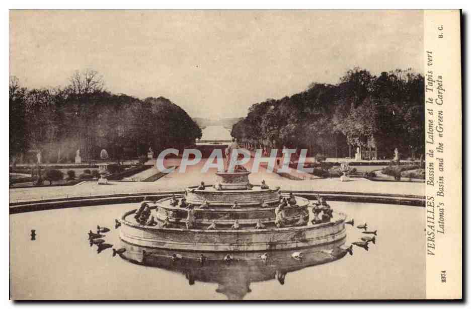 Versailles — Bassin de Latone et le Tapis vert — u.c. n° 2574