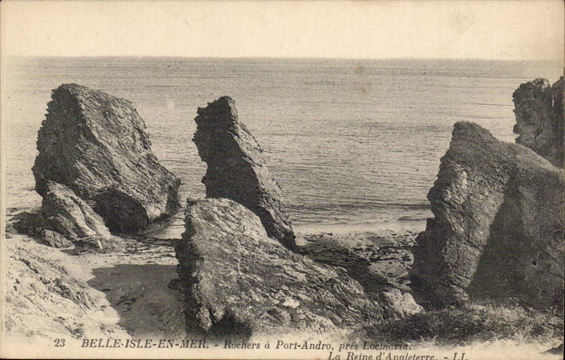 Belle-Île-en-Mer — Rochers à Port-Andro, près Loemarre — LL