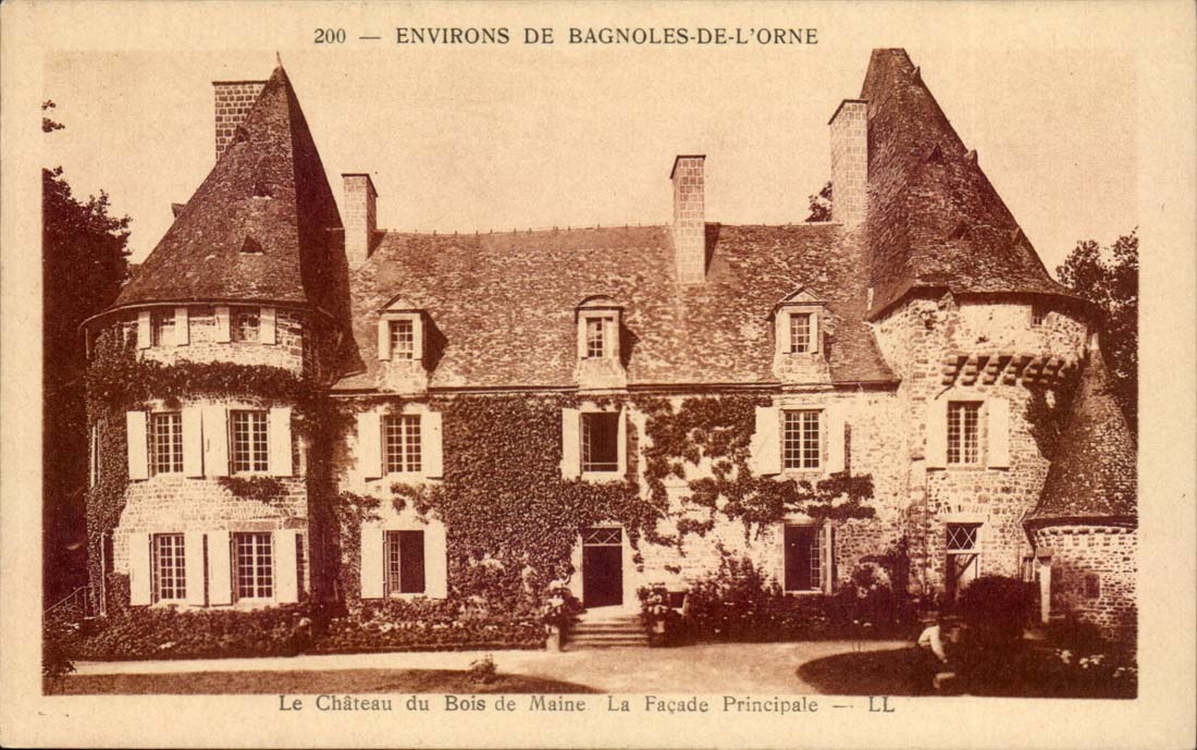 Environs de Bagnoles de l'orne CPA Le chateau du bois de Maine La facade principale