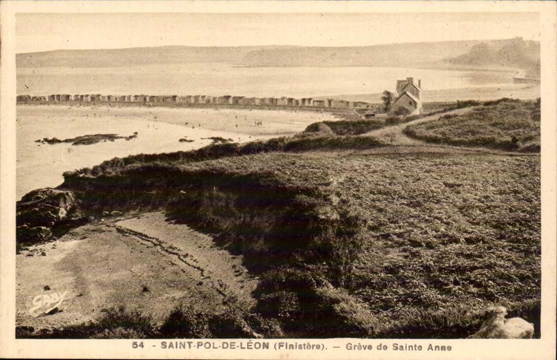 Saint Pol de Leon CPA Greve de Sainte anne