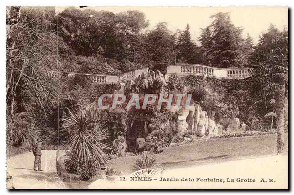 Nîmes - Jardin de la Fontaine, La Grotte — A.R. n°12